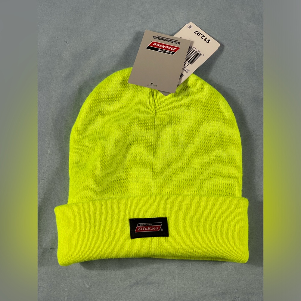 Dickies neon fleece lined beanie new with tags one size